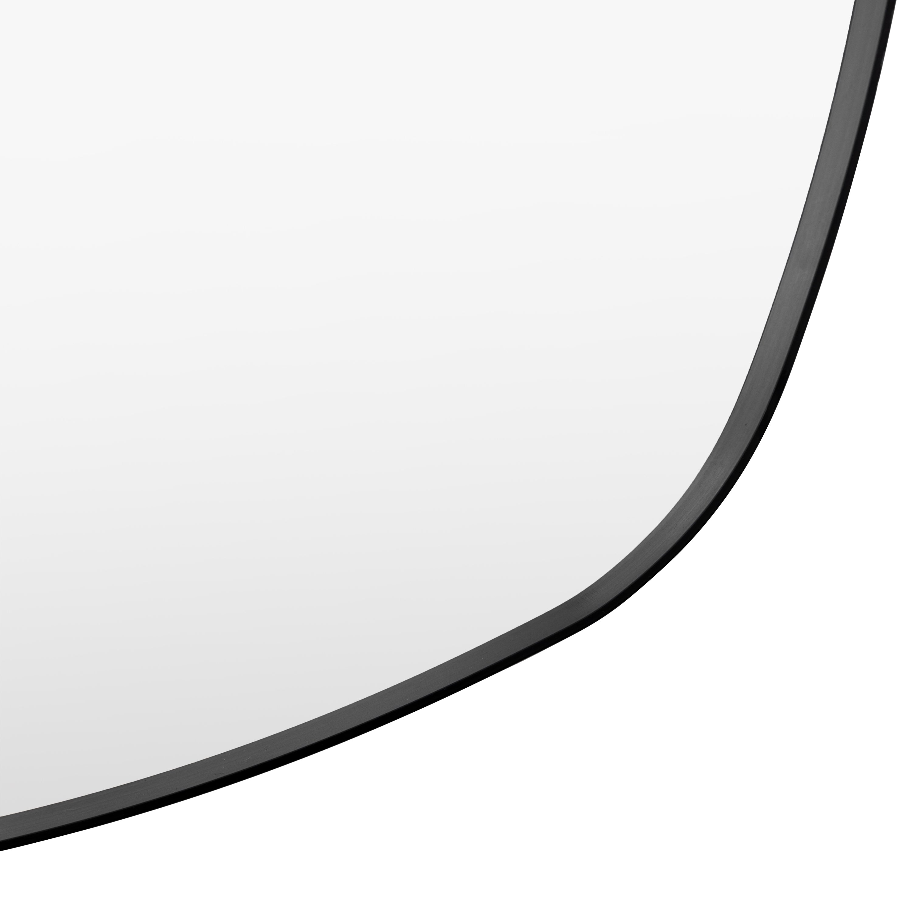 Claude Black Pebble Wall Mirror